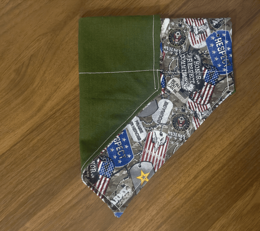Army Dog Bandana, Reversible