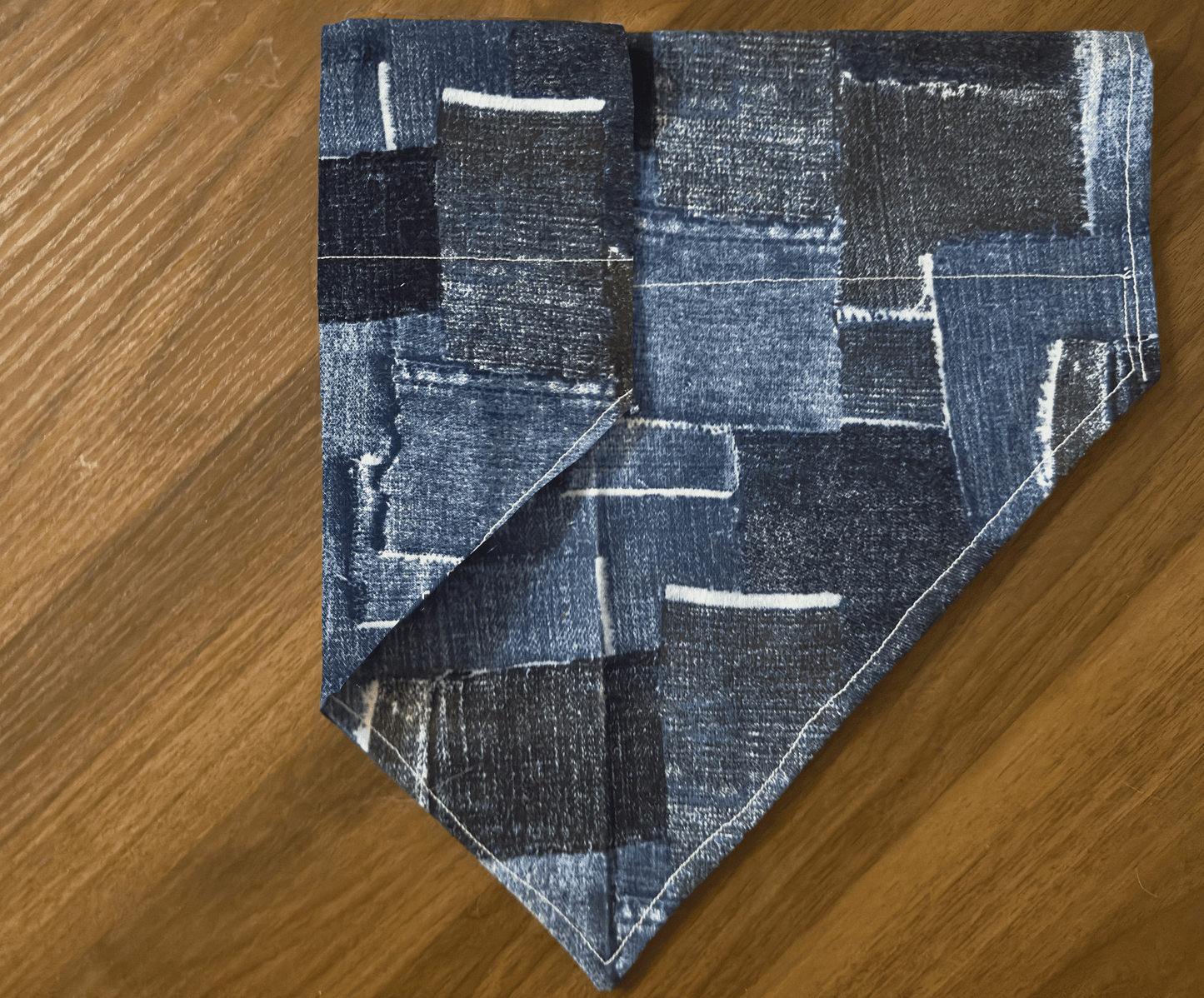 Reversible Denim on Denim Dog Bandana