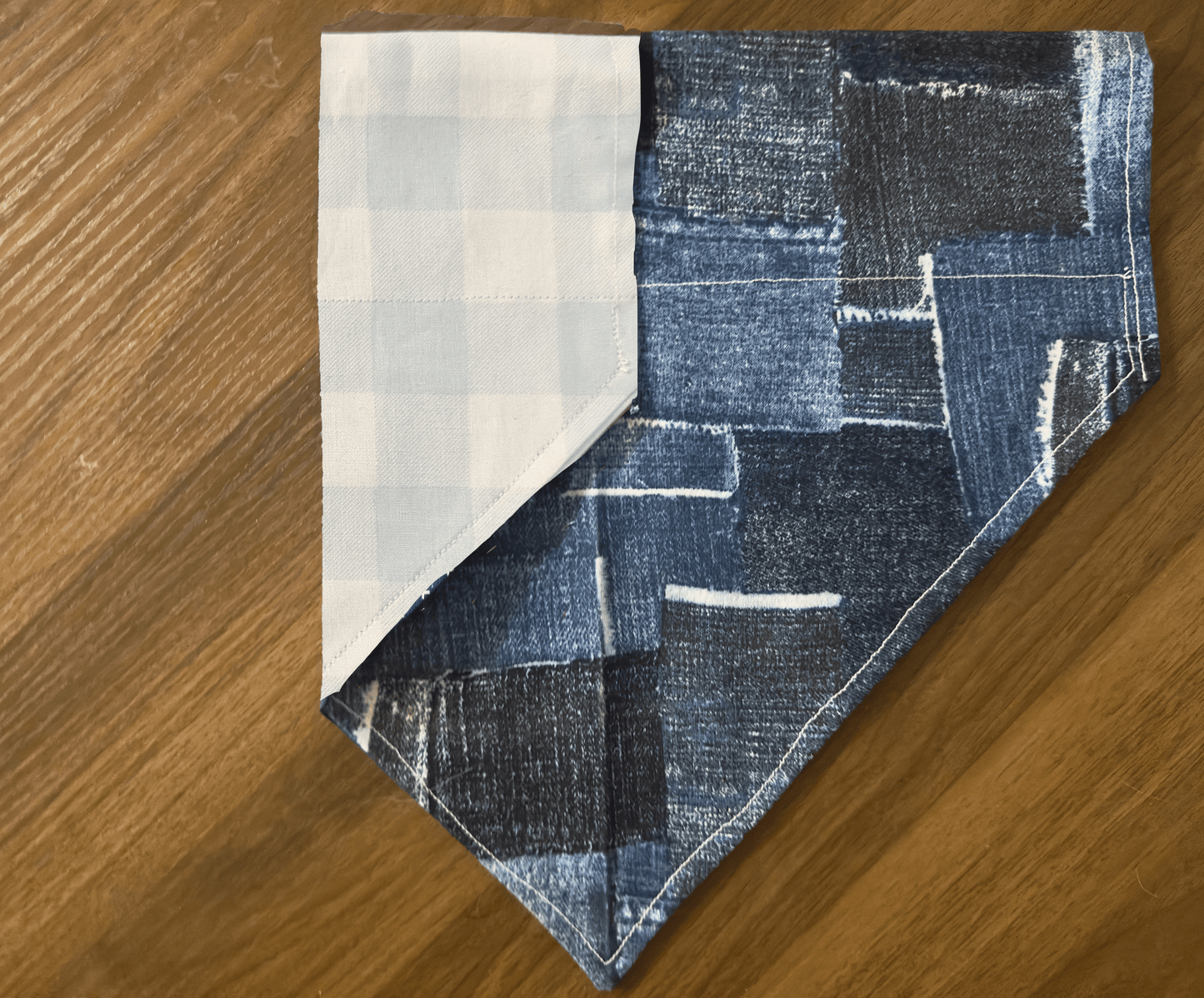 Reversible Denim on Denim Dog Bandana