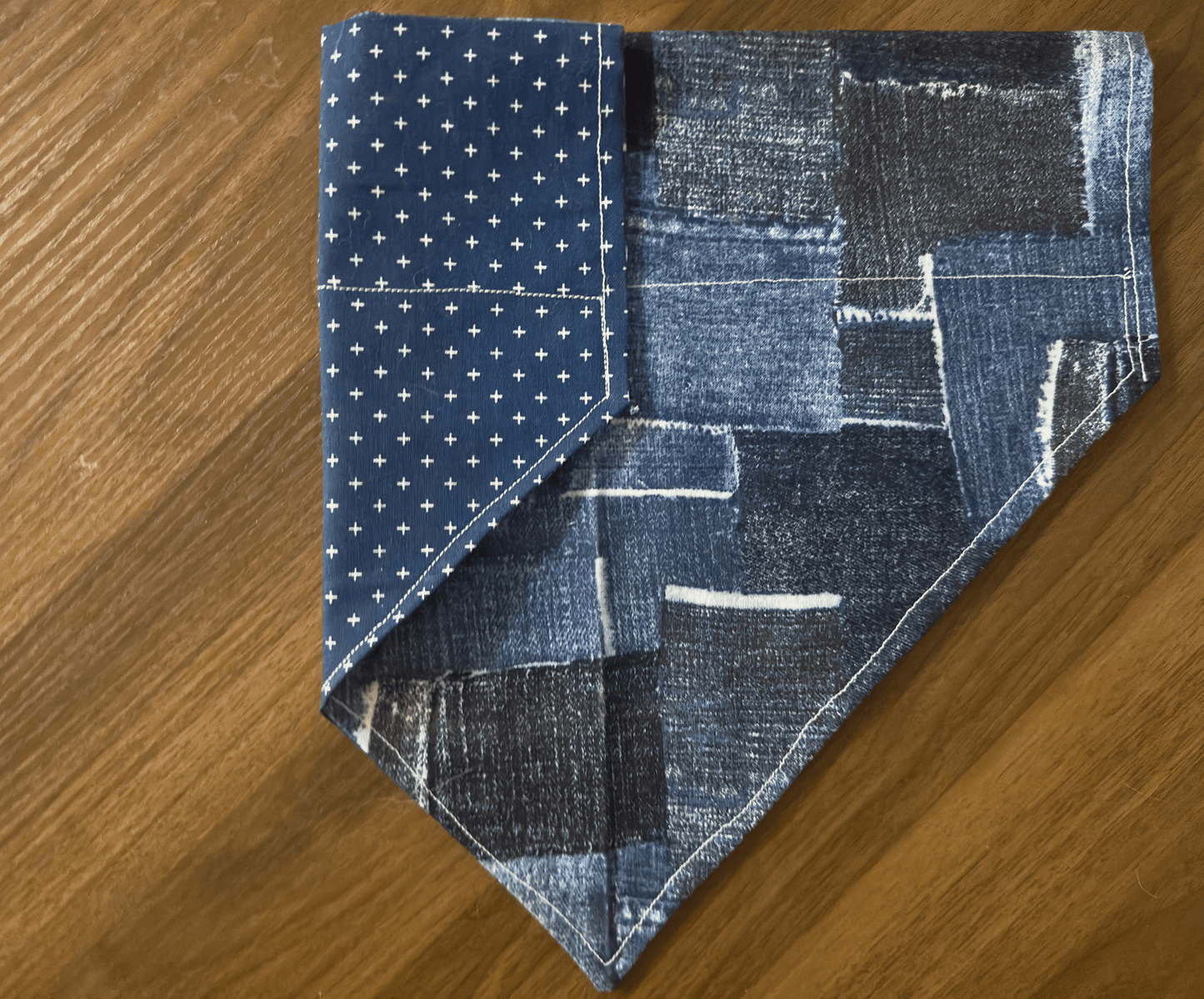 Reversible Denim on Denim Dog Bandana