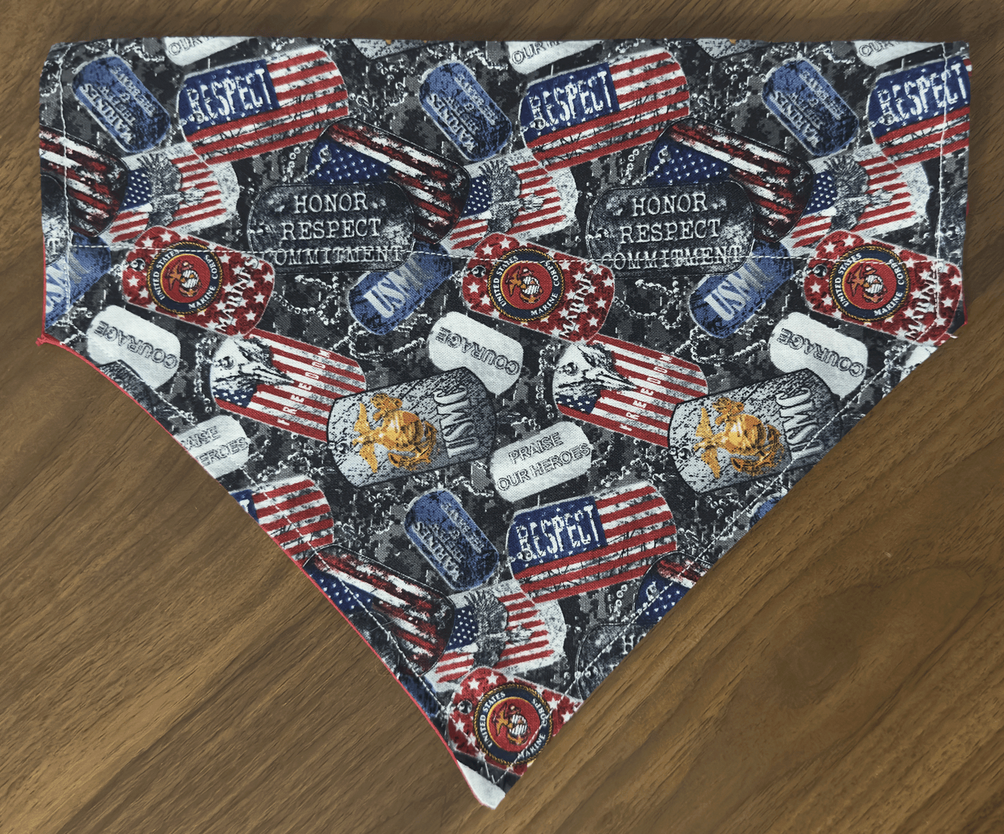 Marines Dog Bandana, Reversible