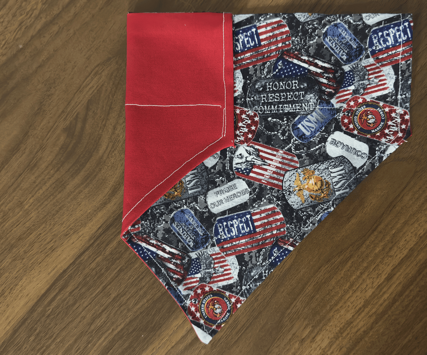 Marines Dog Bandana, Reversible