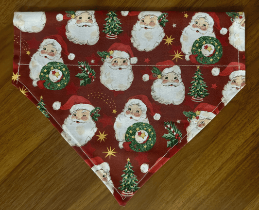 Vintage Santa Reversible Dog Bandana