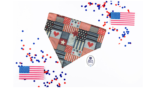 Vintage Glory Patchwork Reversible Bandana