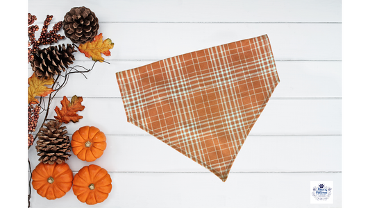 Autumn Plaid Pup Dog Bandana