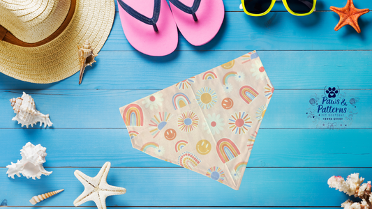 Boho Sunshine Summer Dog Bandana