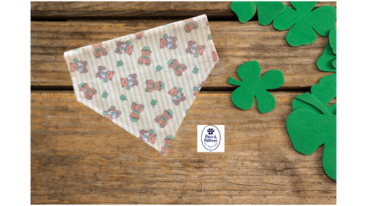 Teddy Bear St. Patrick's Day Bandana