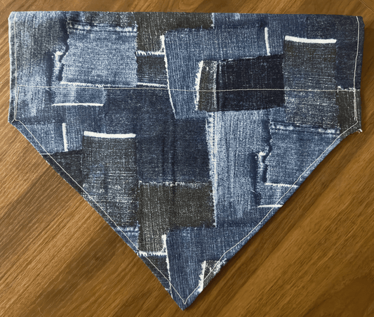 Reversible Denim on Denim Dog Bandana