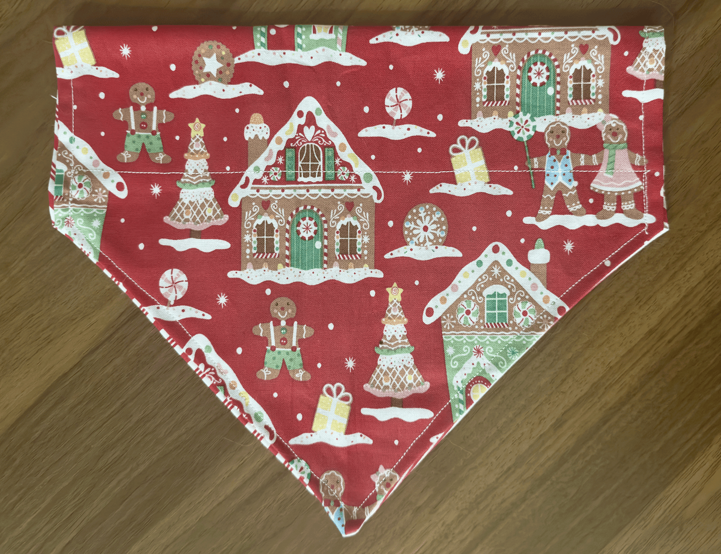 Gingerbread Village Reversible Bandana