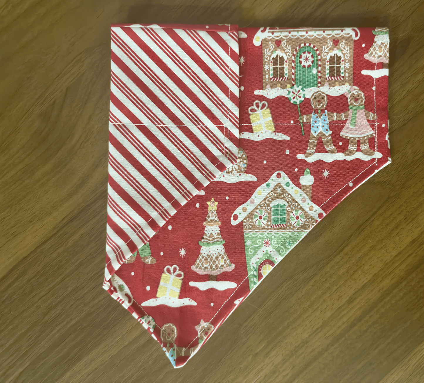 Gingerbread Village Reversible Bandana