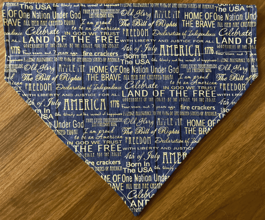 Stars and Stripes Forever Reversible 4th of July Dog Bandana