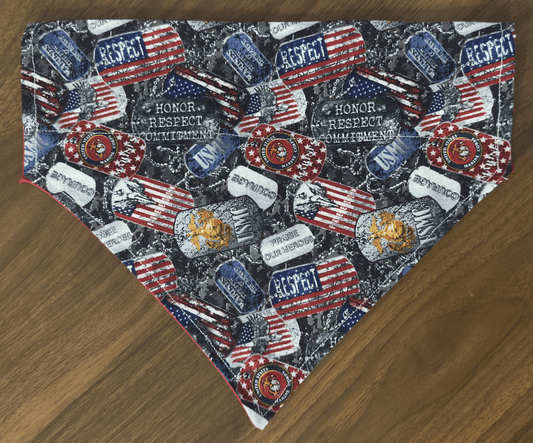 Marines Dog Bandana, Reversible