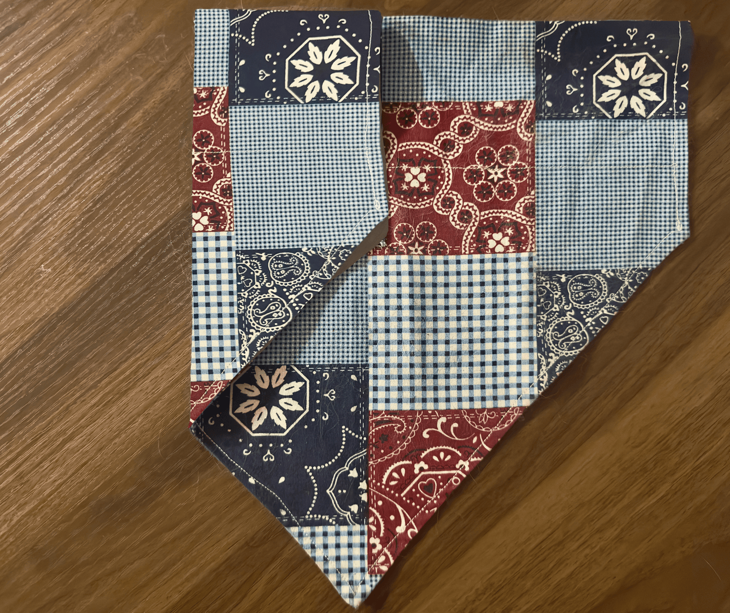 Reversible Bandana Patchwork Dog Bandana
