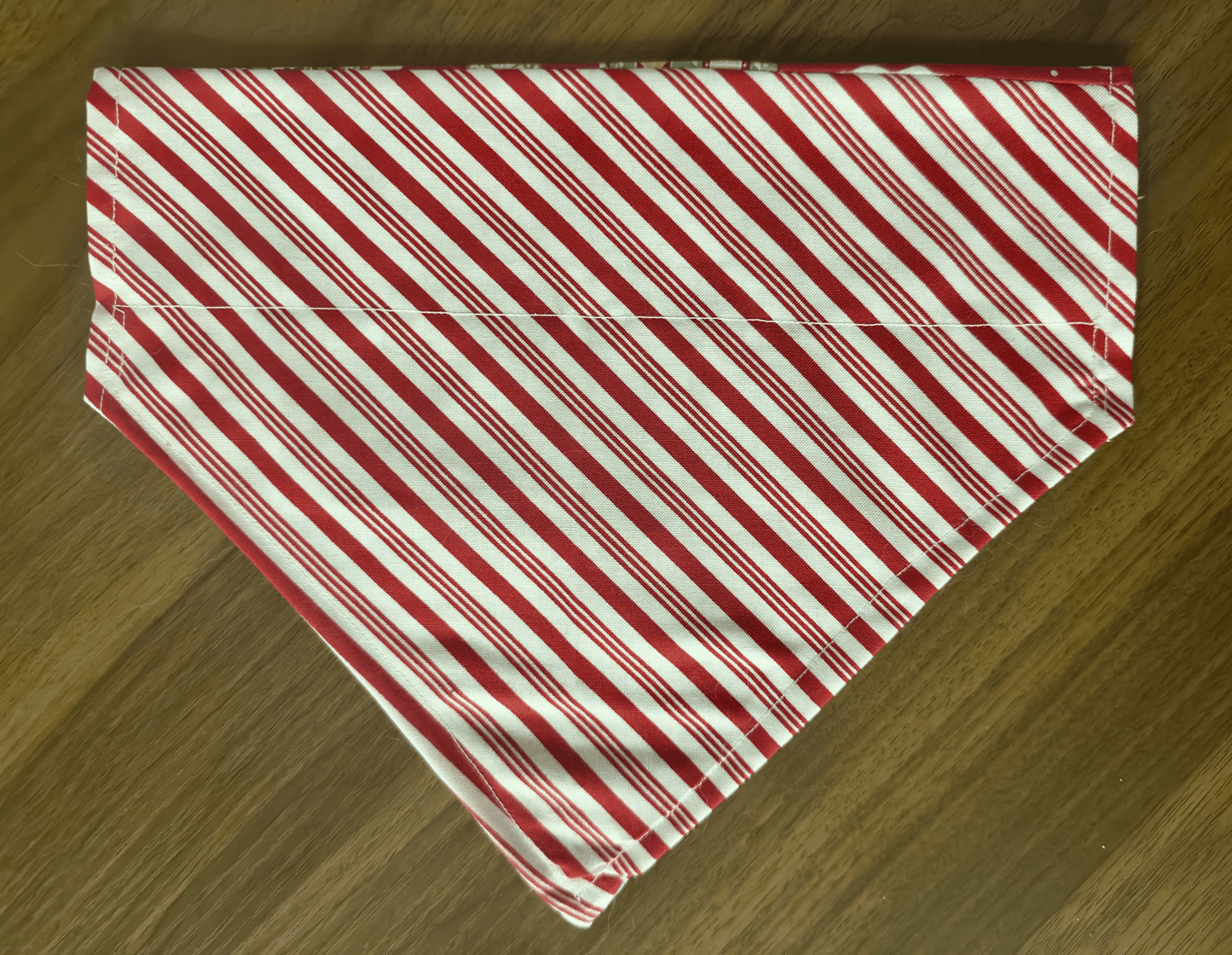 Custom Christmas Dog Bandana, Reversible- Size Medium