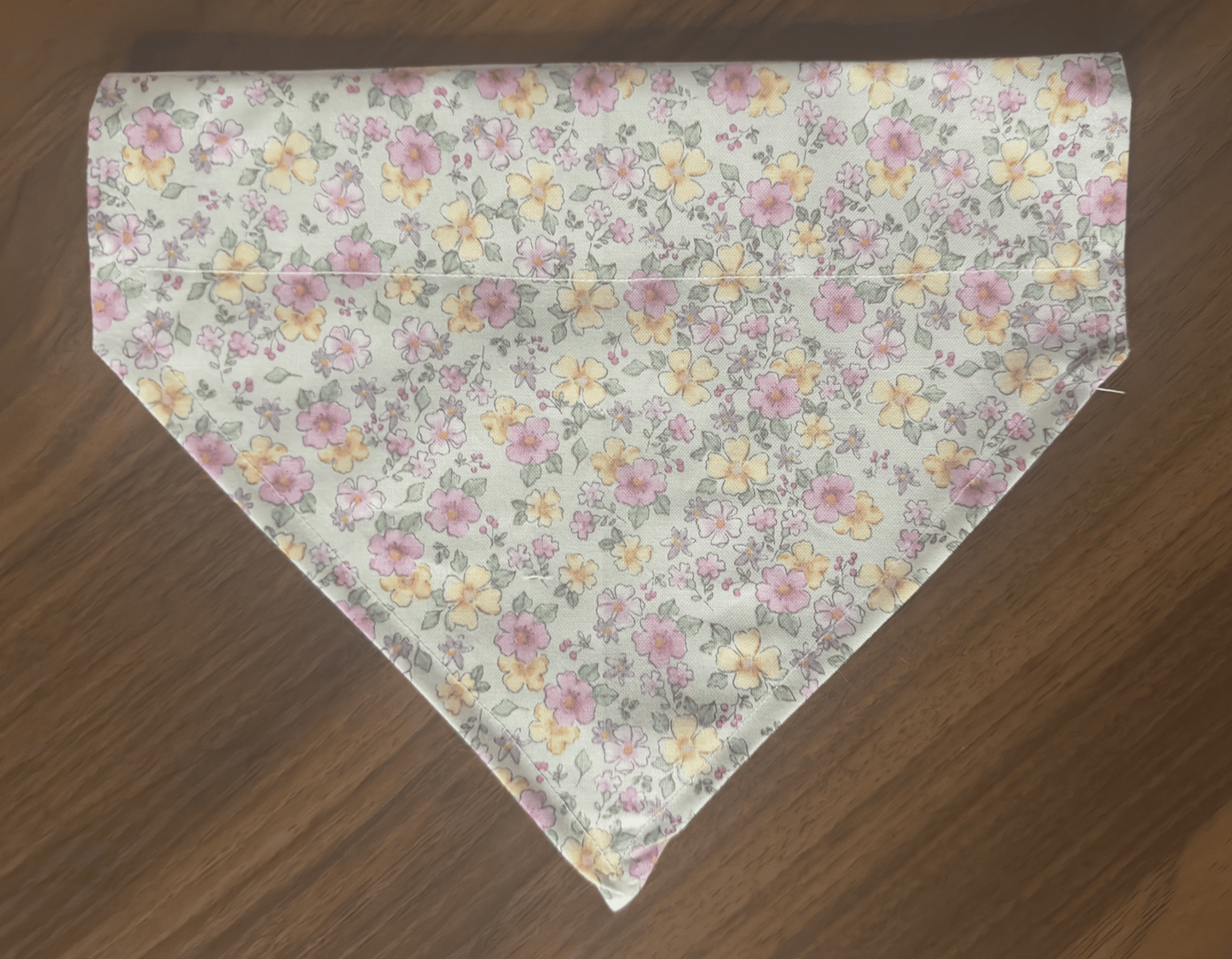 Bunny Wreath & Spring Floral - Reversible Dog Bandana