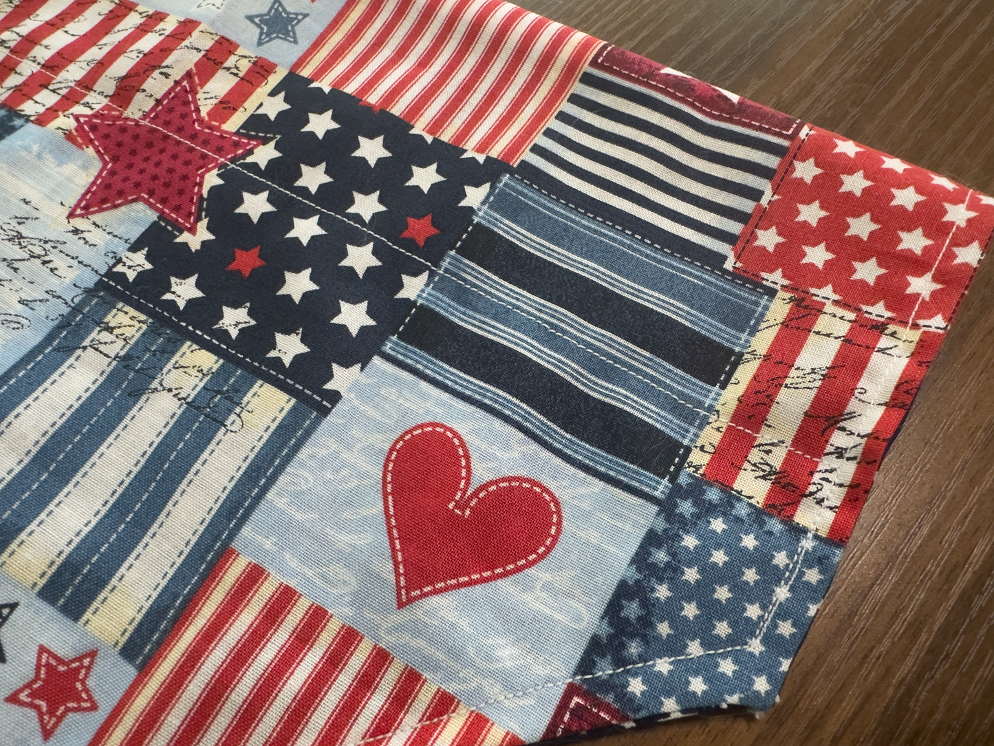 Vintage Glory Patchwork Reversible Bandana