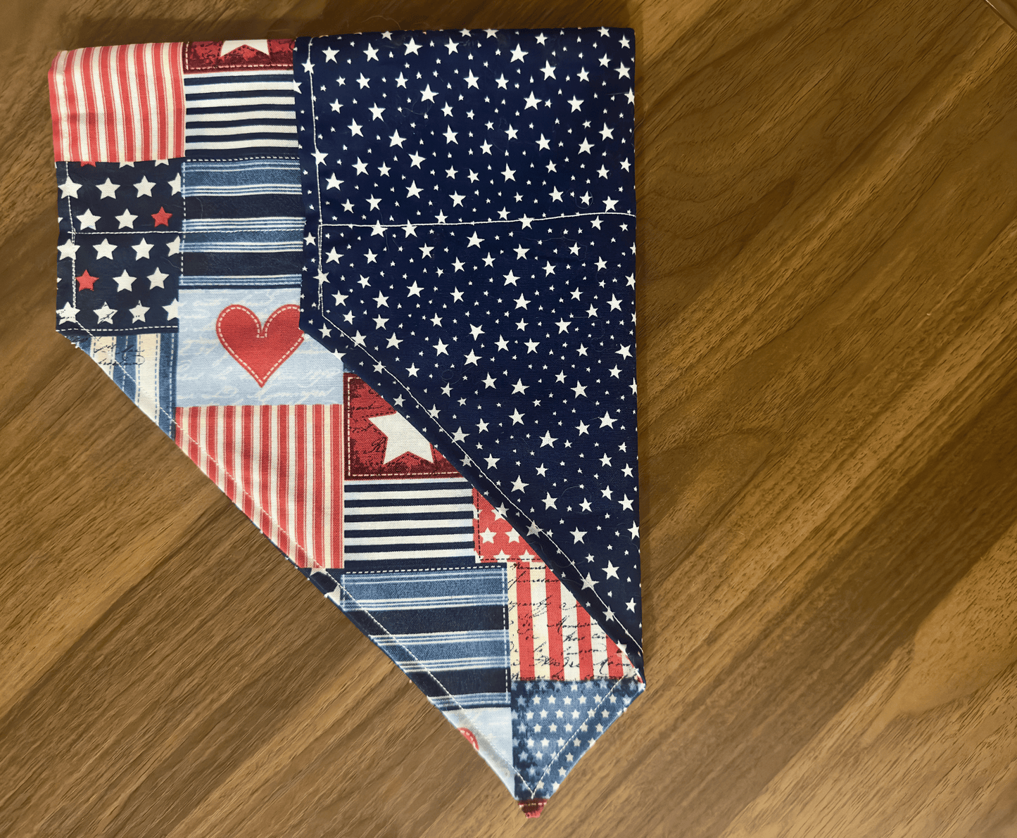 Vintage Glory Patchwork Reversible Bandana