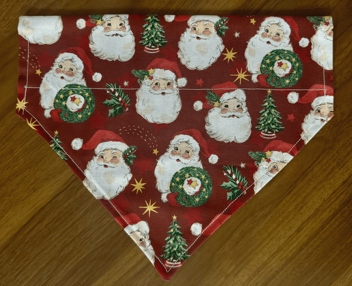 Vintage Santa Reversible Dog Bandana